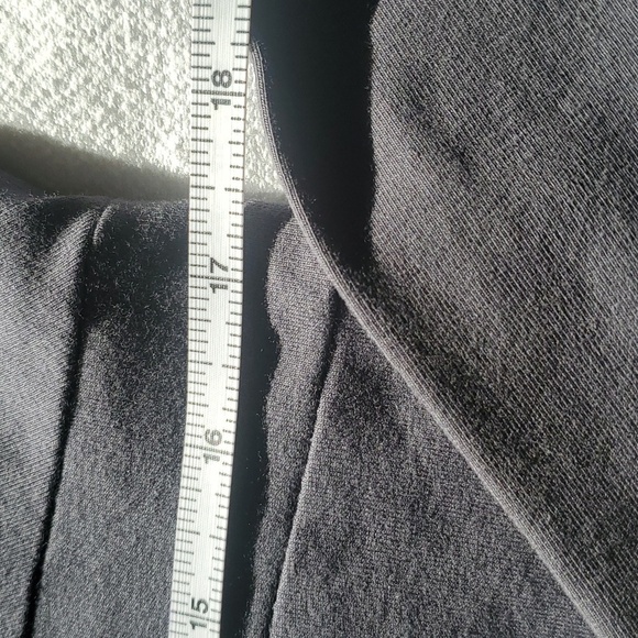 Athleta Neck Long Sleeve Black Midi Sz. M Dress - Picture 7 of 9